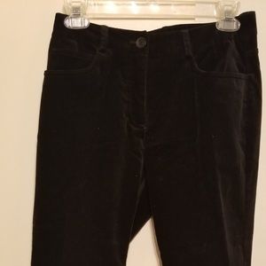 Eileen Fisher black velvet pants